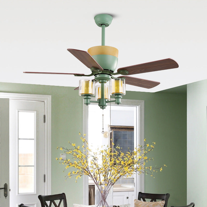 american-style-home-dining-room-fan-lamp