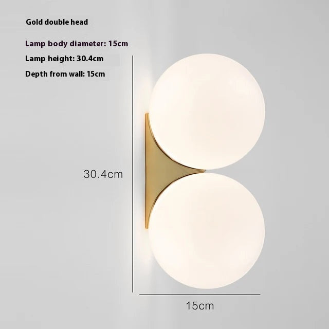 bedroom-bedside-lamp-simple-glass-ball-wall-lamp