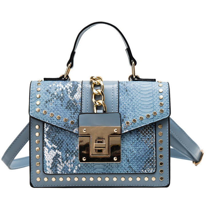 Fashion Snake Pattern Handbag - Stylish and Trendy for Every Occasion