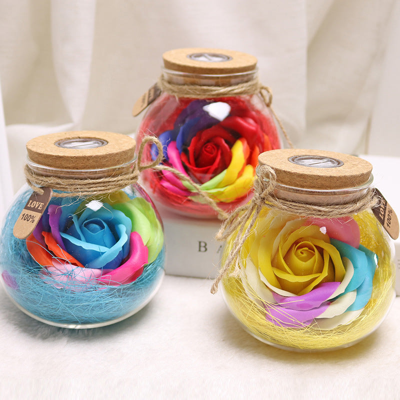 colorful-rose-soap-flower-wishing-bottle-birthday-gift