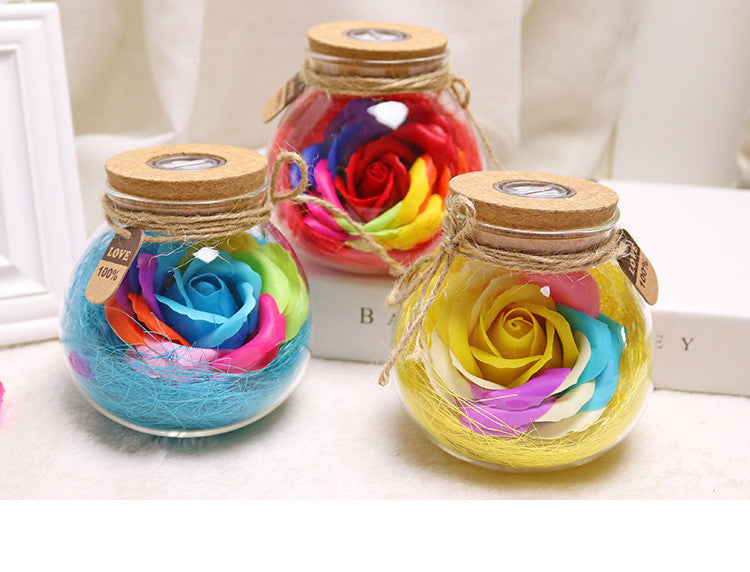 colorful-rose-soap-flower-wishing-bottle-birthday-gift