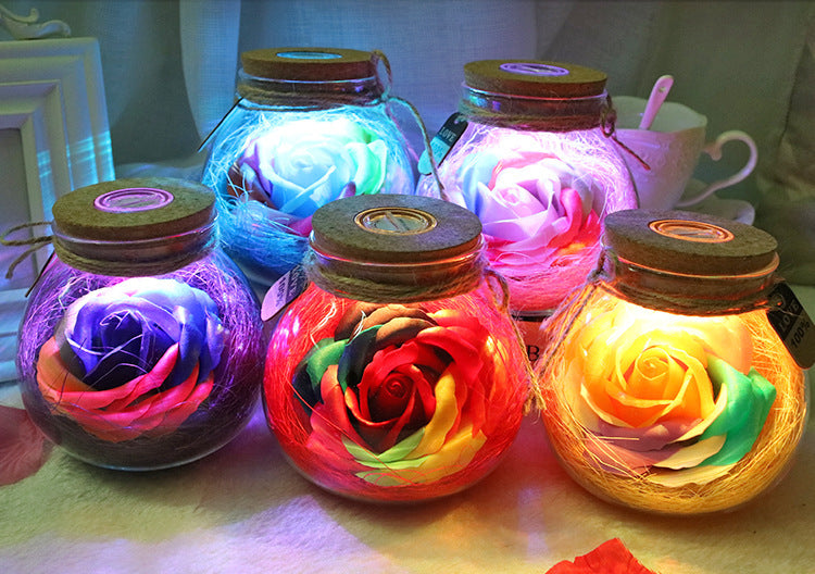 colorful-rose-soap-flower-wishing-bottle-birthday-gift