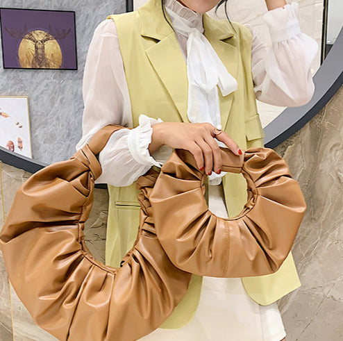 One-Shouldered Pleated Handbag – Stylish and Elegant for Any Occasion