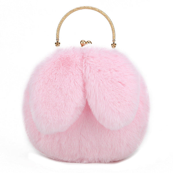 Fashion Chain Ear Plush Handbag Stylish & Unique Women's Bag