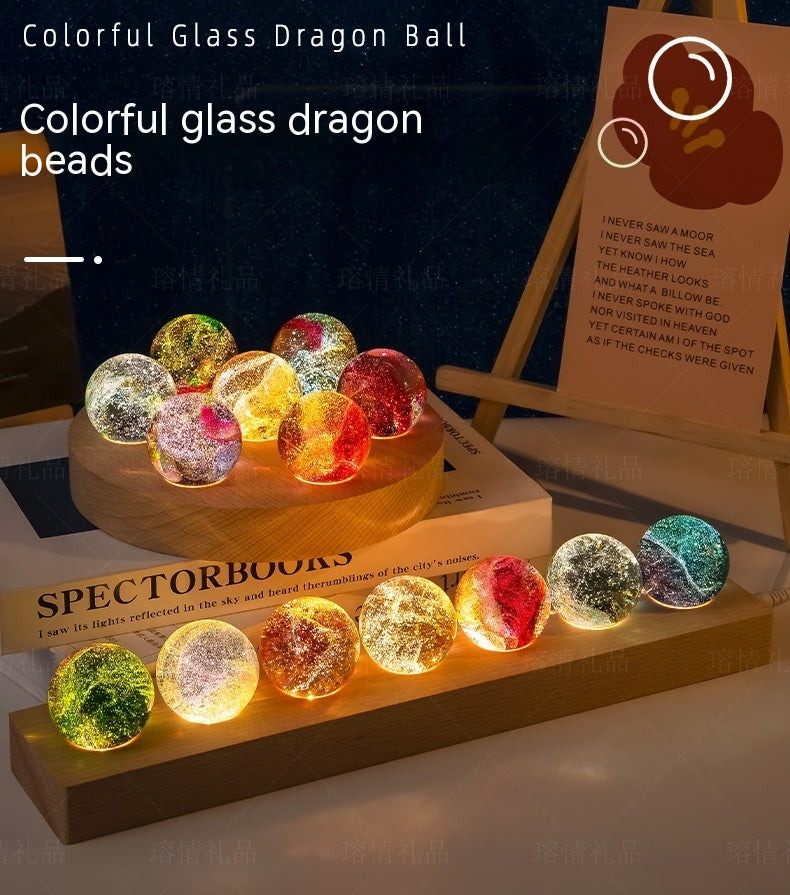 creative-colored-glaze-luminous-crystal-ball