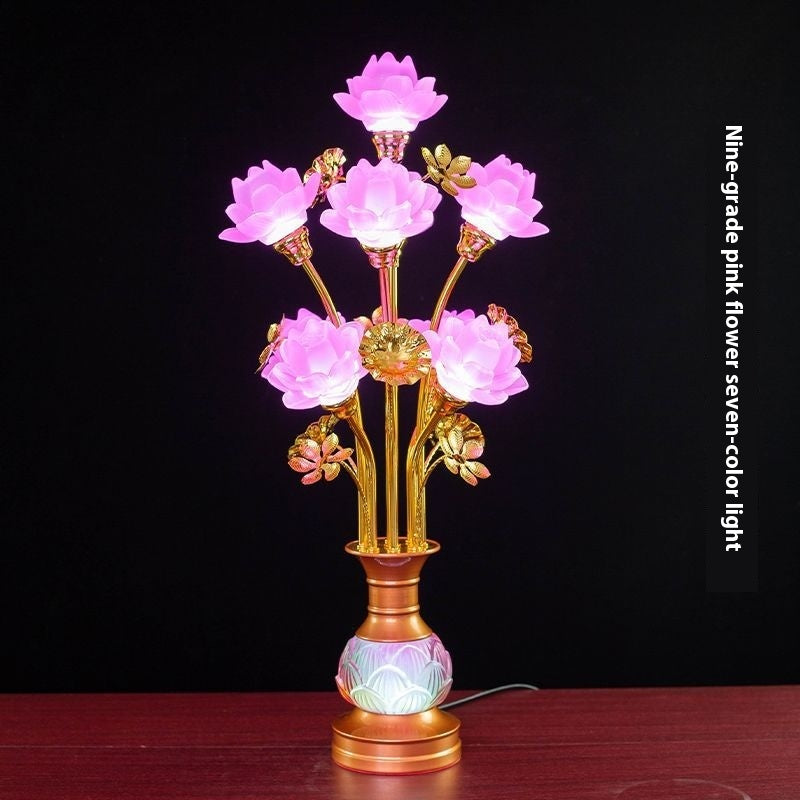 buddha-worship-in-buddhist-hall-colored-glaze-led-lotus-lantern