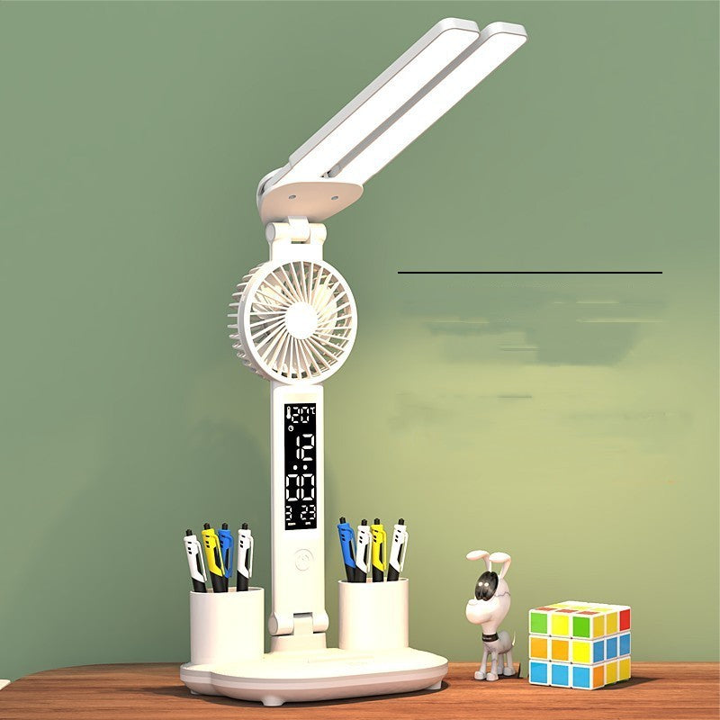 foldable-led-table-light-eye-protection-multifunction-desk-lamp-with-thermometer-calendar-fan-pen-holder-study-reading-fan-light