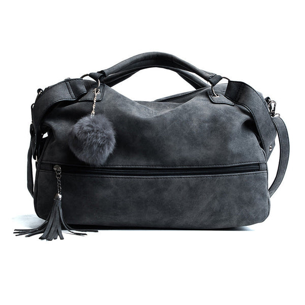 Trendy Hair Ball Matte Handbag Stylish & Unique Women's Bag