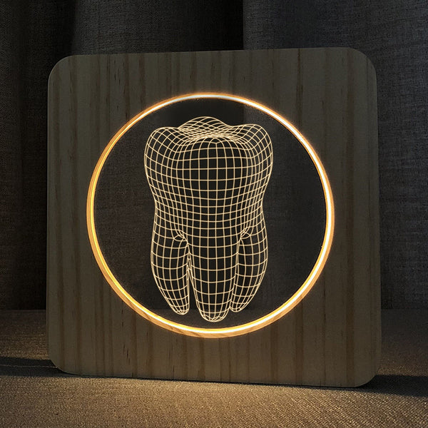 tooth-shape-wood-acrylic-lamp