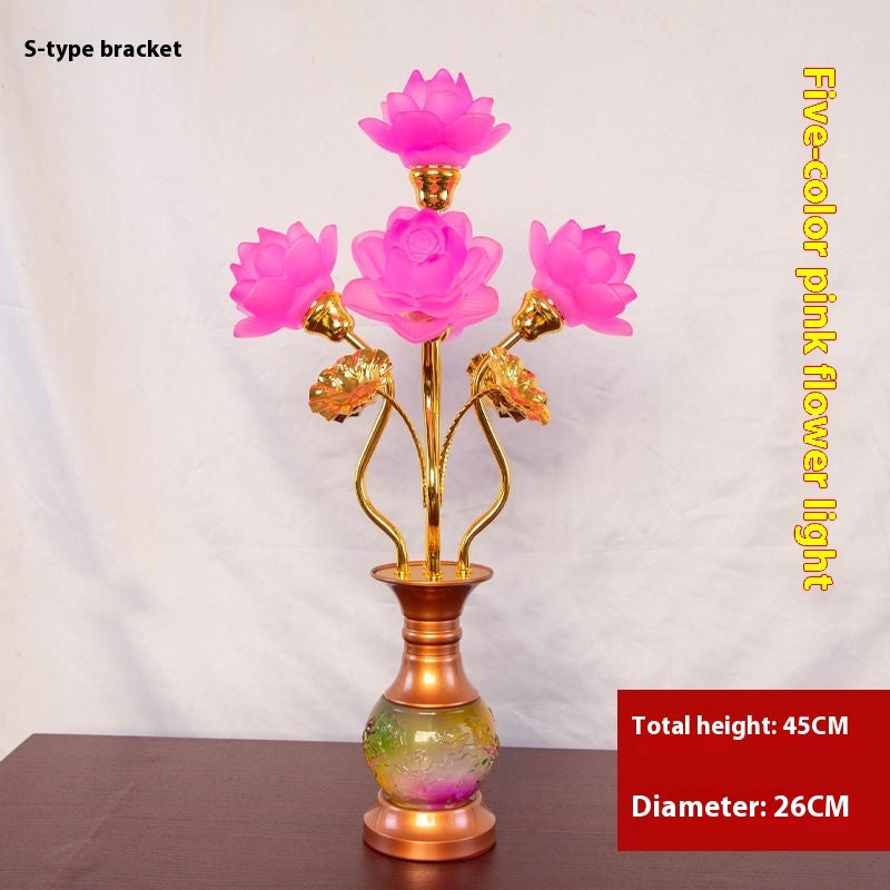 buddha-worship-in-buddhist-hall-colored-glaze-led-lotus-lantern