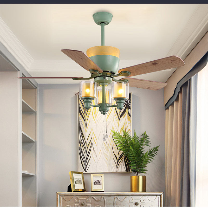 american-style-home-dining-room-fan-lamp