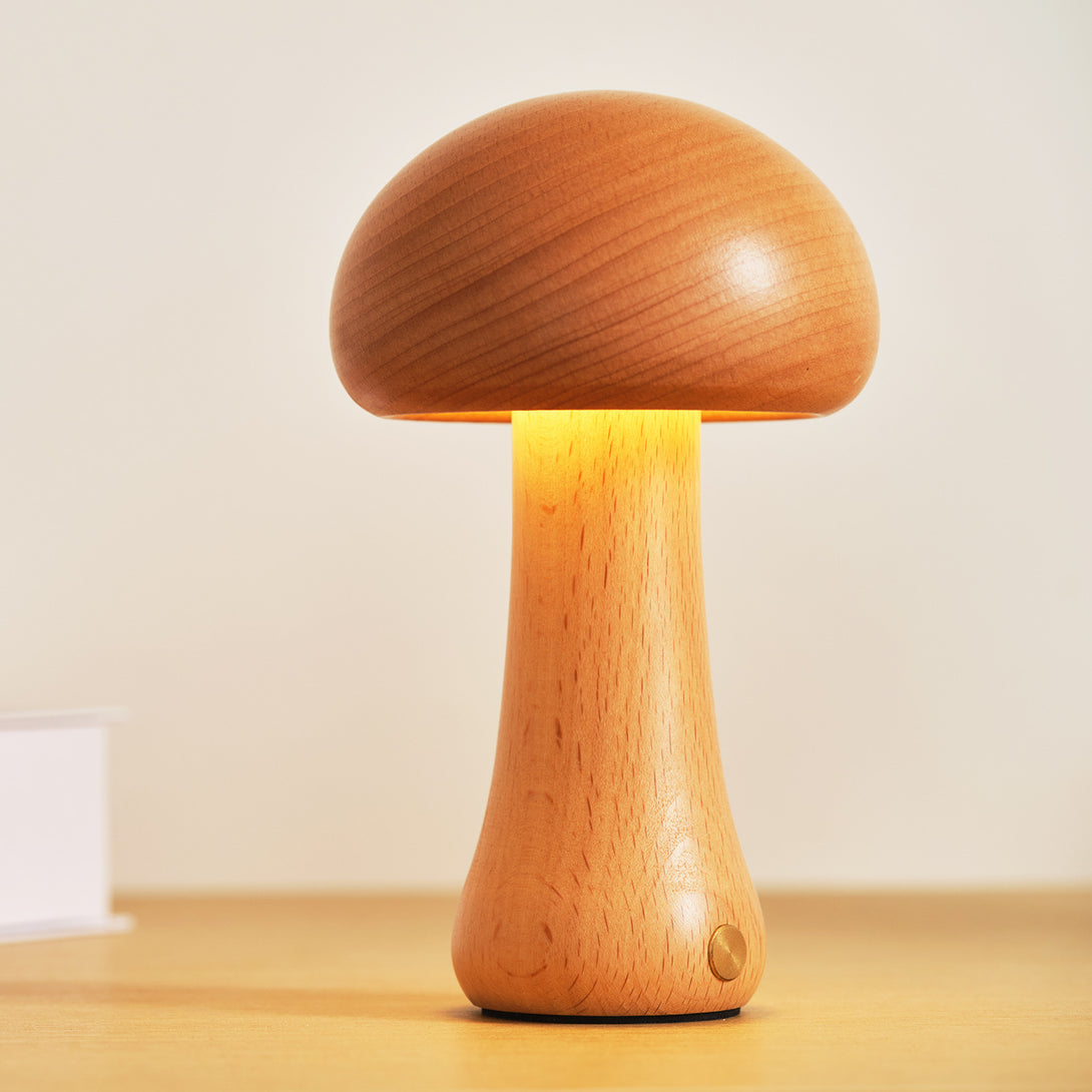 solid-wood-mushroom-ambience-light-bedside-led-table-lamp