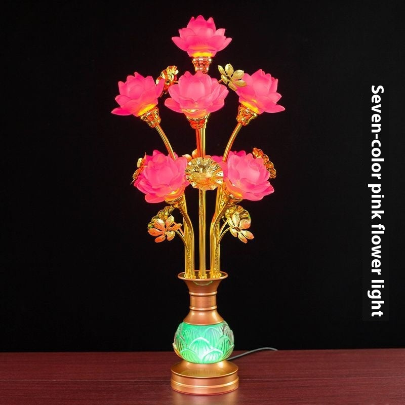 buddha-worship-in-buddhist-hall-colored-glaze-led-lotus-lantern