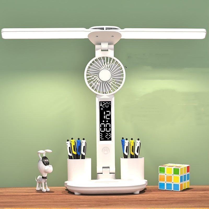 foldable-led-table-light-eye-protection-multifunction-desk-lamp-with-thermometer-calendar-fan-pen-holder-study-reading-fan-light