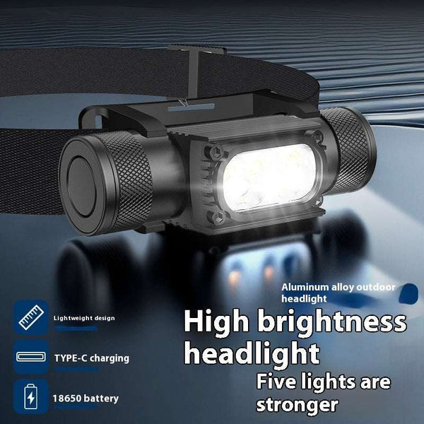 Aluminum Alloy Strong Light Long Endurance LED Head Mounted Light