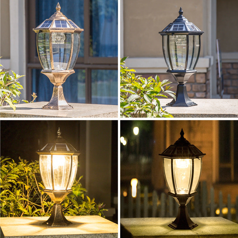 solar-pillar-lamp-outdoor-courtyard